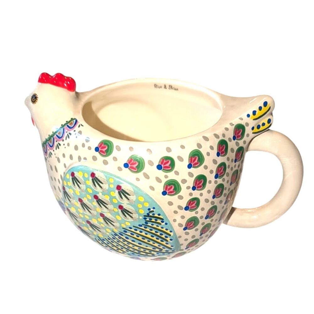 Natural Life Penny The Hen Ceramic Mug Whimsical Chicken Cup - Picture 4 of 11
